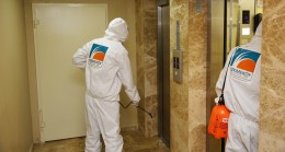 Çekmeköy Belediyesi, asansörleri de dezenfekte ediyor