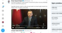 Erdoğan’dan korona virüs paylaşımı