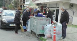 Maltepe’de çöpleri vatandaşlar topluyor
