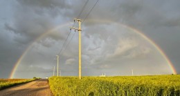 Gökkuşağı görenleri hayran bıraktı