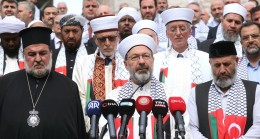 Diyanet İşleri Başkanı Erbaş ve diğer din adamlarından “Barışa Çağrı” açıklaması