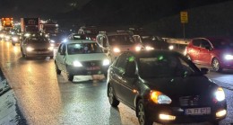 Habipler-Arnavutköy yolunda İSKİ kazı çilesi