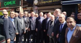 Başkan Torlak, eski Bakan Karaismailoğlu ile birlikte Özel Halk Otobüsleri Kooperatifi’ni ziyaret etti