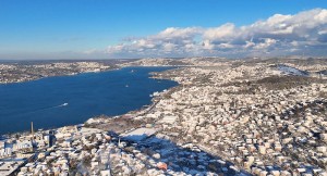 Beykoz beyaza büründü