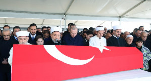 Cumhurbaşkanı Erdoğan Dündar Ziya Gültekin’i son yolculuğuna uğurladı