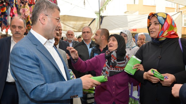 Başkan Türkmen’in pazar ziyareti