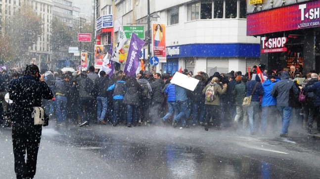 Korsan gruba polis müdahalesi