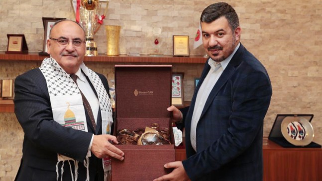 Başkan Can’a Filistin’den ziyaretçi