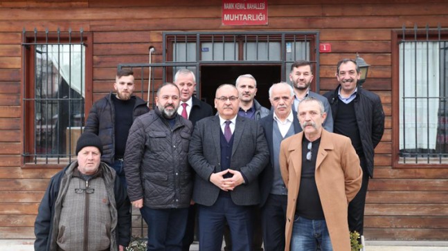 Başkan Can, muhtarları ziyaret etti