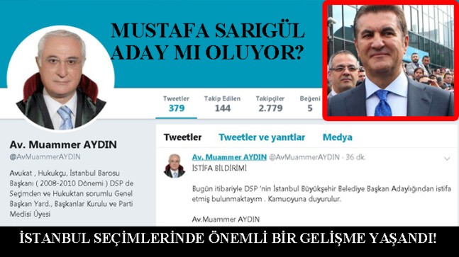 DSP İBB adayı Sarıgül mü oluyor?