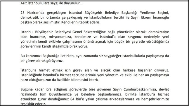 İBB’de toplu istifa