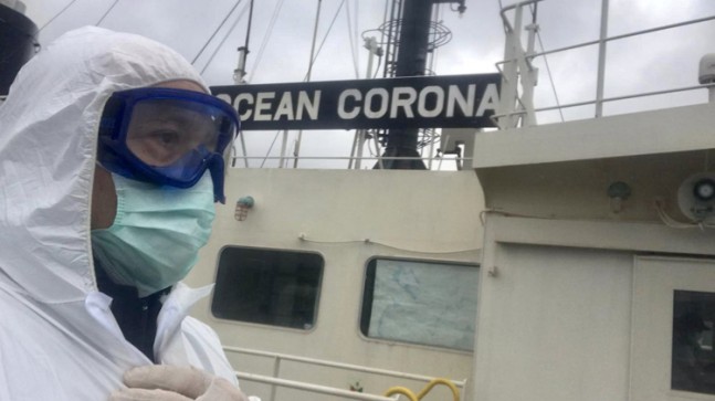 Corona İstanbul Boğazı’ndan geçti