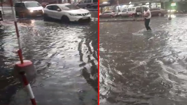 Şiddetli yağmur etkili oldu