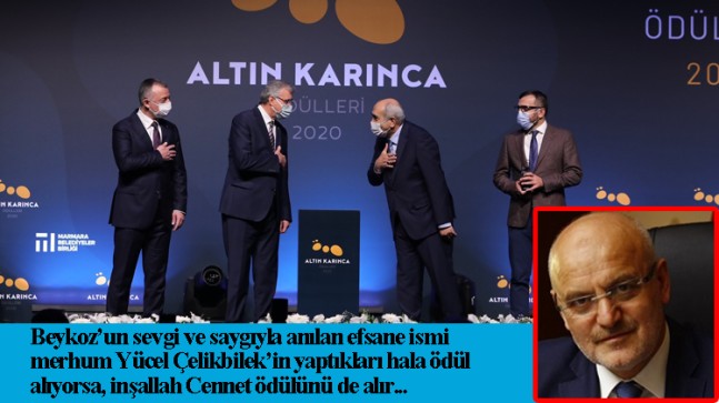 Merhum Yücel Çelikbilek’in “Ardıç Sofrası” projesine “Altın Karınca Çevre Ödülü”