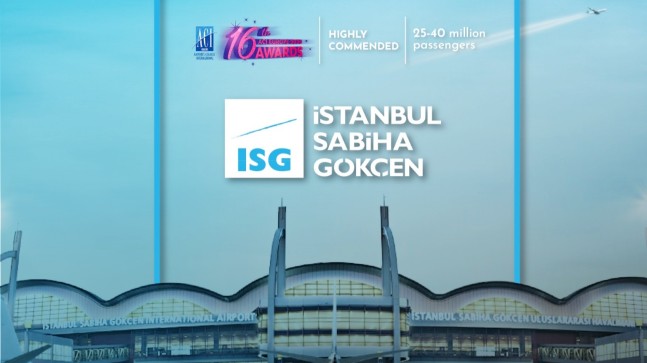 Sabiha Gökçen Havalimanına yüksek övgüye değer ödül verildi