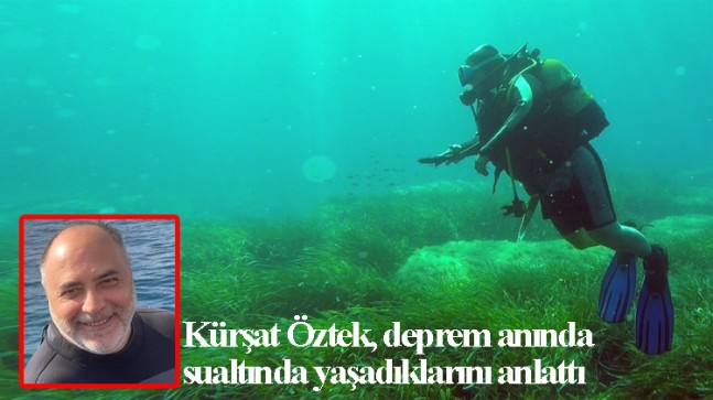 Depreme su altında yakalandılar