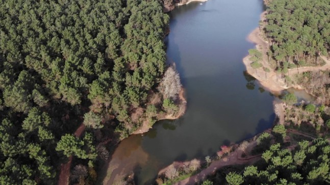 Aydos Gölü de çekilmeye başladı