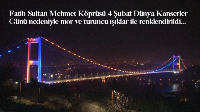 Köprüde kansere dikkat çekildi