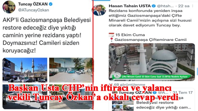 Başkan Usta, “Camimizin açılışına sizi hususi olarak davet ediyorum Tuncay Bey”