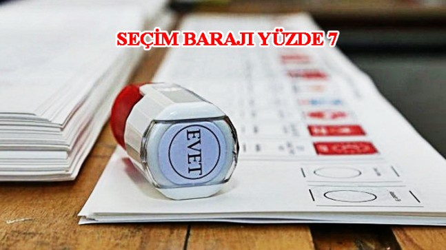 Seçim barajı netleşti
