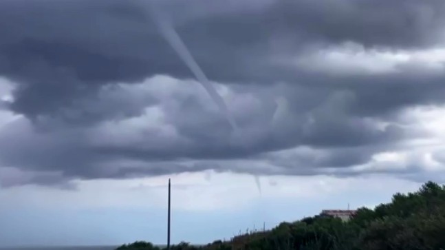 Beykoz’da denizde hortum oluştu