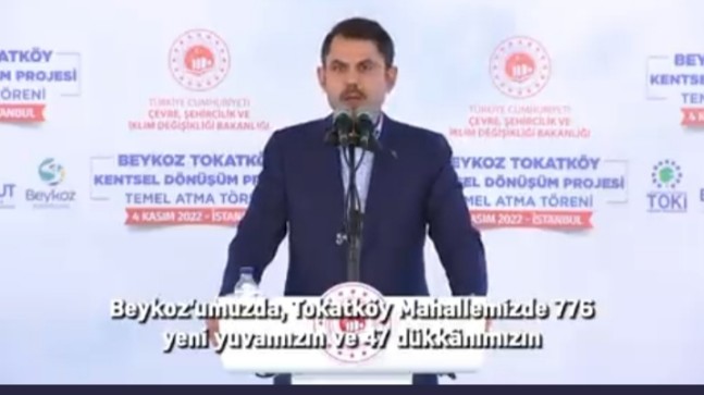Beykozlu vatandaşlara seslenen Bakan Kurum: “Evlerinize huzur içerisinde gireceksiniz, oturacaksınız”