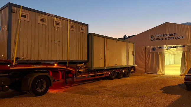 Tuzla Belediyesi, Hatay’a konteyner kent kuruyor