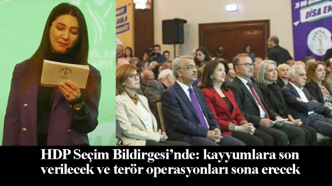 HDP’den skandal seçim bildirgesi!