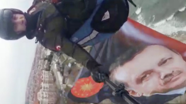 Erdoğan sevgisi gökyüzüne taşındı