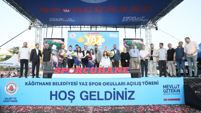 Kağıthane’de yaz spor okulları açıldı