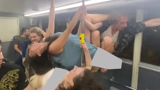 İETT otobüsünü diskoya çevirdiler