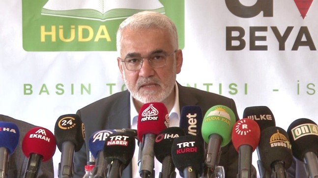 HÜDA PAR Genel Başkanı Zekeriya Yapıcıoğlu, 11 maddelik Gazze Beyannamesini kamuoyuyla paylaştı