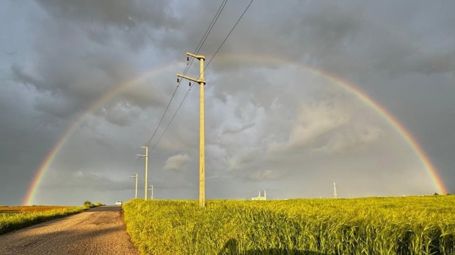 Gökkuşağı görenleri hayran bıraktı