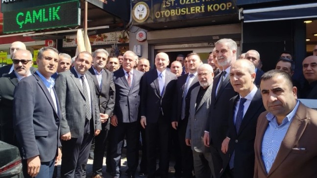 Başkan Torlak, eski Bakan Karaismailoğlu ile birlikte Özel Halk Otobüsleri Kooperatifi’ni ziyaret etti