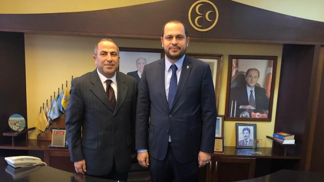 Başkan Ahıakın’dan MHP’ye ziyaret