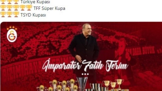 Galatasaray, Terim’in sicilini açıkladı