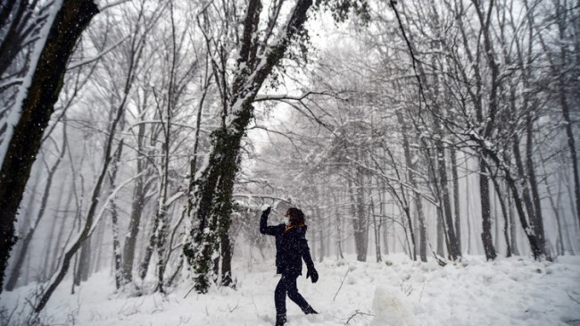 Belgrat Ormanı beyaza büründü