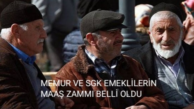 Emeklilerin maaş zammı belli oldu