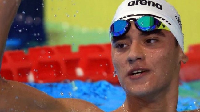 Milli yüzücümüz Kuzey Tunçelli, rekor kırarak Avrupa şampiyonu oldu