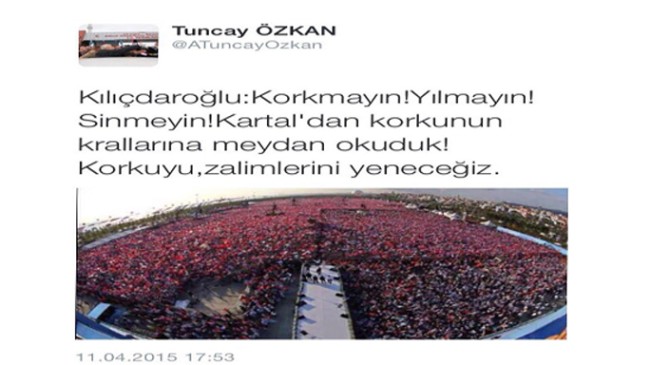 Tuncay Özkan’ı rezil eden Tweet’i..!!