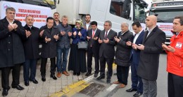 Tuzla Belediyesi’nden  Türkmenlere 3 tır dolusu yardım