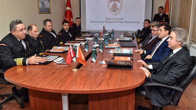 Başkanlar Sahil Güvenlik Marmara Bölge Komutanlığında