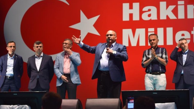 Belediye başkanları Taksim’de