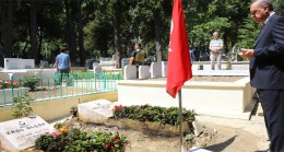 Cumhurbaşkanı Erdoğan, Erol Olçok’un mezarında