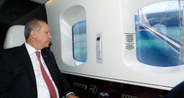 Cumhurbaşkanı Erdoğan Yavuz Sultan Selim’i havadan inceledi