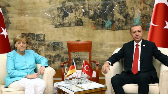 Cumhurbaşkanı Erdoğan Merkel ile görüştü