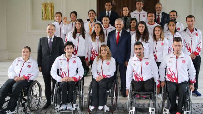 Başbakan Yıldırım, Paralimpik Milli Sporcuları kabul etti