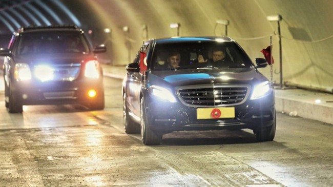 Cumhurbaşkanı Erdoğan, Avrasya Tüneli’nden geçti