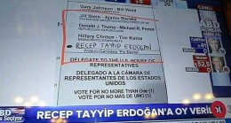 ABD seçimlerinde sandıktan Recep Tayyip Erdoğan çıktı