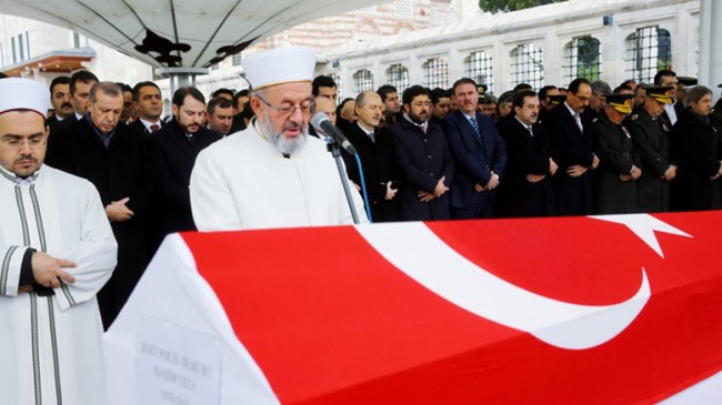 Cumhurbaşkanı Erdoğan, Şehit Haşim Usta’nın cenaze töreninde